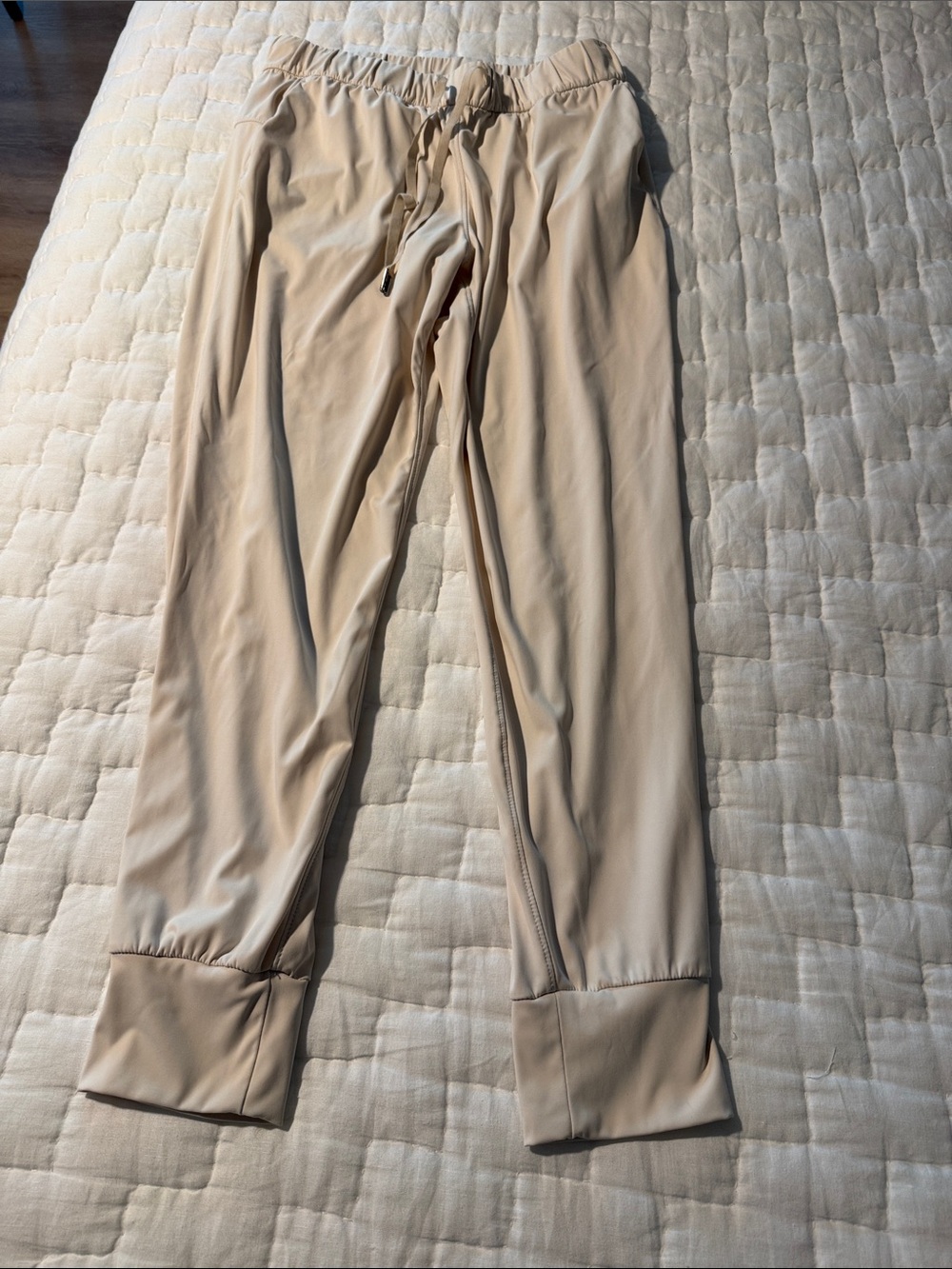 SANTINY Joggers for Women  Beige. Large
